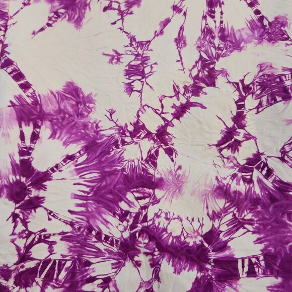 ALEXANDER WANG Tie Dye Genuine Leather Raw Hem Top - Picture 6 of 12